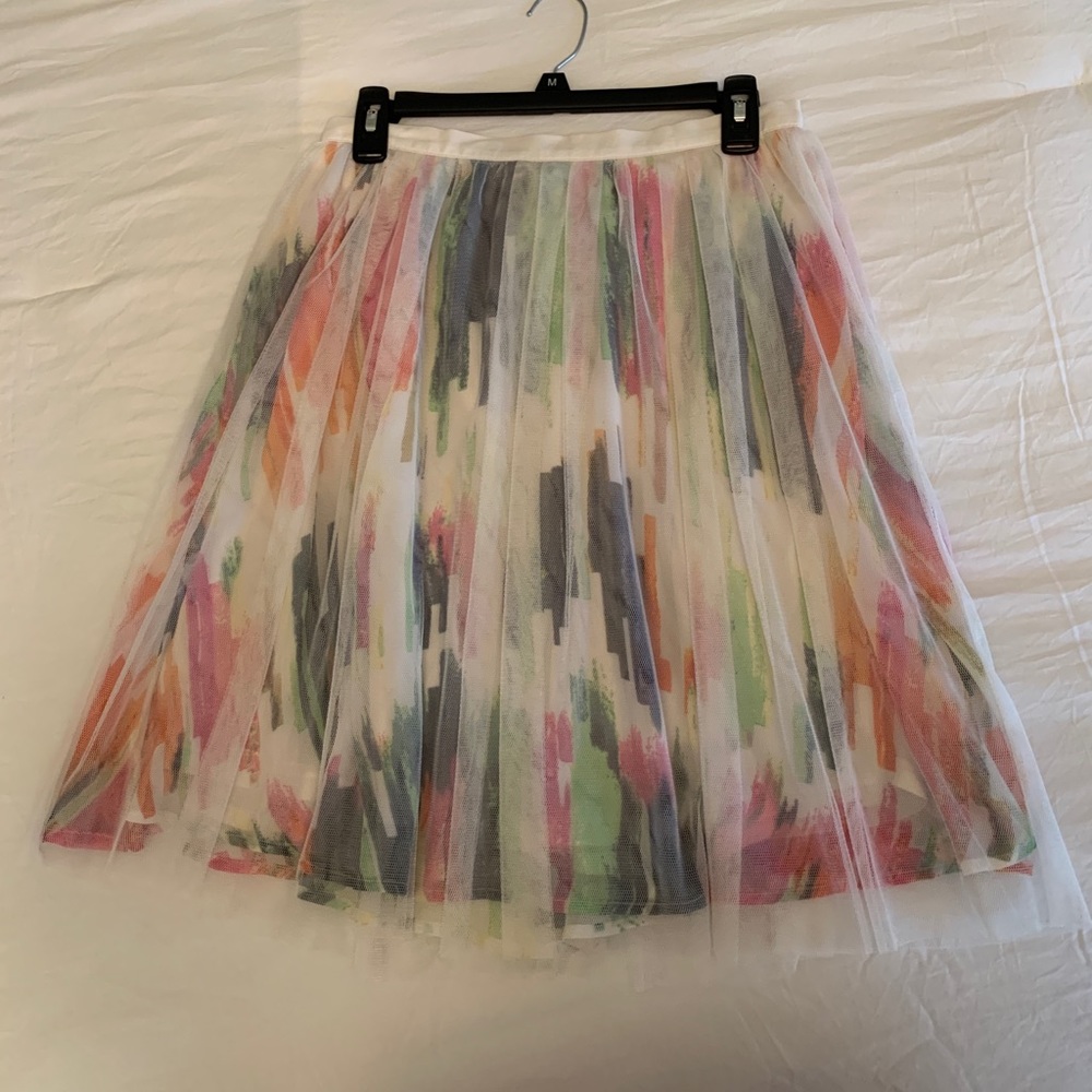 Multi Color Midi Skirt